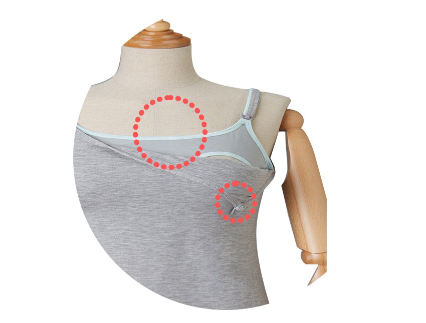 Breastfeeding Sleeveless gray